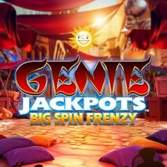Genie Jackpots Big Spin Frenzy online slot by Blueprint Gaming